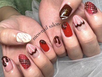 ニコ 茨木(nico)/バレンタインネイル