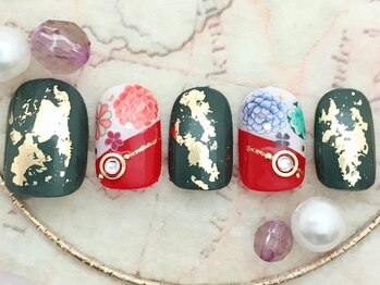 シェリー(Cherie)/お正月ネイル