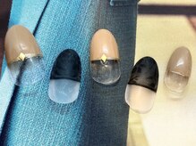 シエルネイルスタジオ 新宮店(Ciel nail studio)/【￥７５４０】黒シアーネイル♪