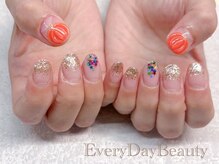 エブリデイビューティ 池袋店(EveryDay Beauty)/かぼちゃハロウィンネイル