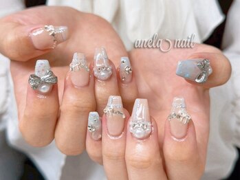 アネラネイル(anela nail)の写真/【随時入れ替わる豊富なパーツ★盛り放題！】指先から季節感溢れるトレンドをお届け♪理想の美しい指先へ