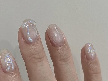 ジェミーネイル エビス(Jemiy nail ebisu)の写真/オフィスネイルでも大活躍！シンプルで季節感のあるデザインが豊富！持ち込み60min course　6000YEN～☆