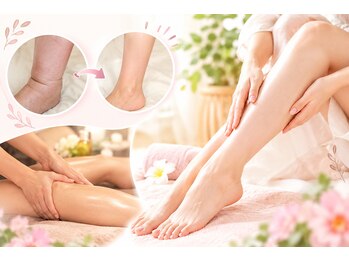 サロンドヴィヴィ(Salon de ViVi)の写真/【辛い足のむくみ解消】プロの極上オールハンドリンパマッサージでスッキリ軽い美脚へ♪