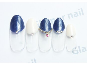 グラマーネイル(Glamor nail)/バルーンフレンチ¥6,200