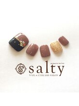 ネイルアンドアイラッシュサロン ソルティ 寺田町(salty)/フットジェル／アート10本コース