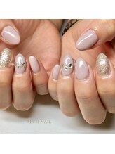 レッシュネイル サロンアンドスクール(RECH NAIL salon&school)/シンプル大人ネイル