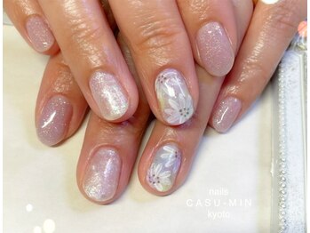 ネイルズ カスミン(nails CASU-MIN)/2本アート付き