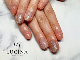 Hー303大人可愛いコーラルネイル