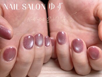 ゆず/ビー玉ネイル/マグネットネイル