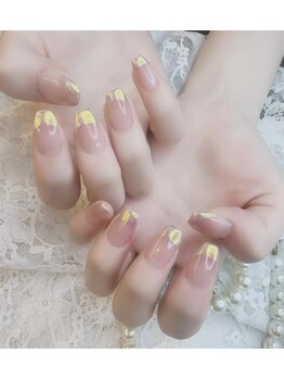 ローラネイル(Roller nail)/ジェルフレンチコース¥8500