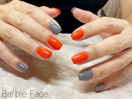 秋色ワンカラーネイル