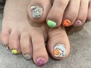 カラフルフットネイル