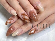 ミネルバネイル(MINERVA nail)/秋チェックネイル
