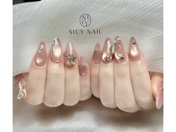 ニーシーネイル サンシャインシティ池袋(NICY NAIL)/マグネットｘパーツ