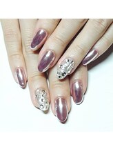 ネイルアンドまつげエクステ専門サロン スリー(THREE)/ミラーネイル