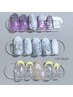 【ネイル】初回オフ込み★定額M《ボリューム/2～3色》　￥6500