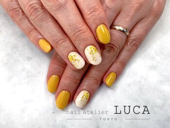 ネイルアトリエルカ(nail atelier LUCA)/W-4 大人可愛いミモザネイル