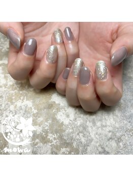 サロンモワ(salon mowa)/☆グレージュネイル☆