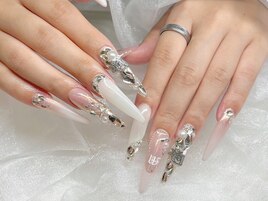 スカルプ　推しネイル　オーロラ