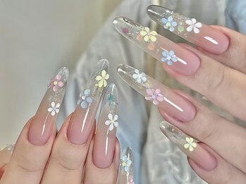 エムズ ネイルサロン(M2)の写真/【チップ長さだしワンカラー¥6980】長さだしも通いやすい価格♪チップ1本~対応可能★深爪や亀裂の補強も◎