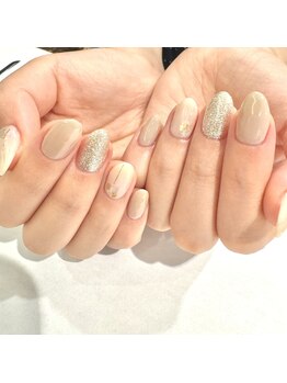 ハーティーネイル 自由が丘南口店(heartynail)/ワンカラー/シェル/カジュアル