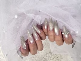 長さだしワンホンネイル！