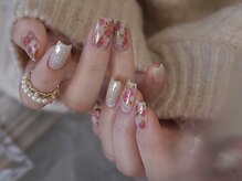 美人計ネイルサロンの雰囲気（夏人気No1レース水彩アートネイル¥7890.）