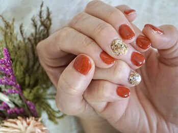 わたしのネイルとよもぎ蒸し/【竹谷施術】ワンカラー