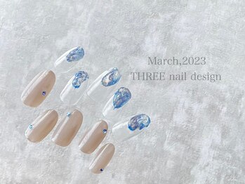 スリー(THREE)/March 2023/nail desing