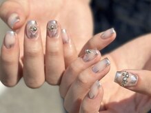 アース コアフュールボーテ 新潟中野山店 (EARTH Coiffure beaute')/ミラーネイル&スタッズ　7500円