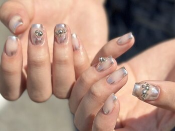 アース コアフュールボーテ 新潟中野山店 (EARTH Coiffure beaute')/ミラーネイル&スタッズ 7500円