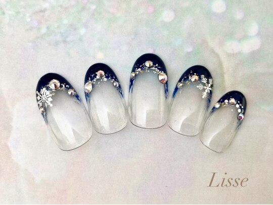 2025年冬】フレンチ クリスマスのネイルデザイン集｜人気順  