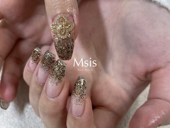 エムシス 甲東園店(Msis)/ラメグラデーション