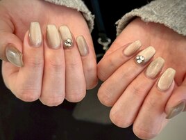 マグネット×ビジューネイル☆