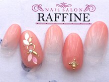 ネイルサロンアンドスクール ラフィーネ 池袋店/リーフホロアートネイル◆¥6990