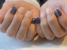 マハロネイル(Mahalo Nail)/ワンポイント☆キラキラネイル