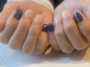 ワンポイント☆キラキラネイル