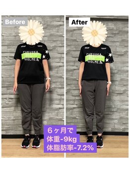 ラムア 春日原 大野城店(LAMUA)/6ヶ月で体重マイナス9kg達成