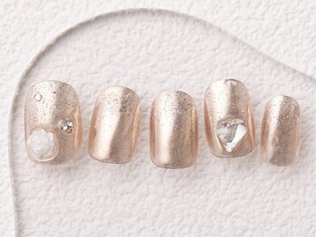 アイネイルズ 大宮店(Ｉ nails)/pinkミラー×ワンホン