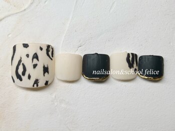 フェリーチェ(nail salon＆school felice)/フットネイル/定額制9900円/瑞江