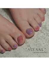 エースネイル(Ace nail)/足元もキラキラに♪