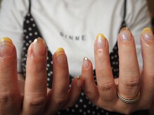 サロン カラフリー アシヤ(Salon Colorfulyy Ashiya)/イエロー×ゴールドフレンチ