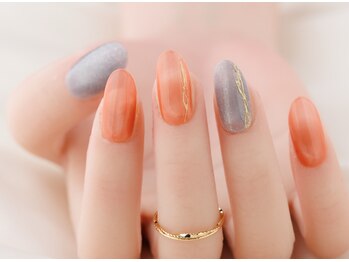 エムスラッシュ ソル センター南(M.SLASH SOL)/ワンポイントミラーネイル