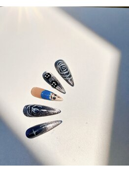 Halloween定額ネイル