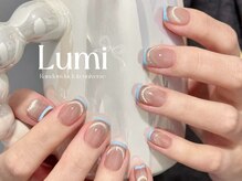 Lumi Nail 大宮東口店 ～韓国ネイル・ワンホンネイル・スカルプネイル～/ブルーラインフレンチ