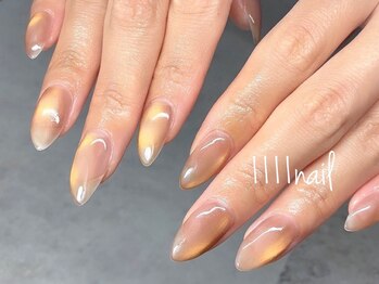 イチイチイチイチネイル(1111nail)の写真/オフィスネイルやシンプルネイルで指先をきれいに魅せる洗練された美フォルム◎マグネットネイル￥6,900～