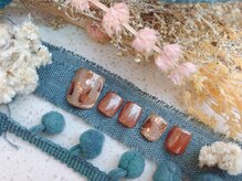 ネイルサロン&スクール ジーナ(GINA)/カジュアル金箔　フットネイル