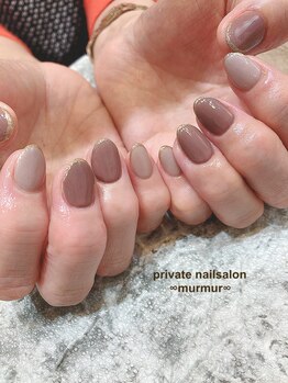 プライベート ネイルサロン マーマ(murmur)/きれいめワンカラー