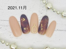 べっ甲ネイル☆