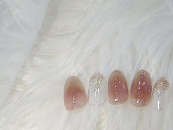 リベレ 福島店(LIBELLE)/血色ネイル/ラメネイル